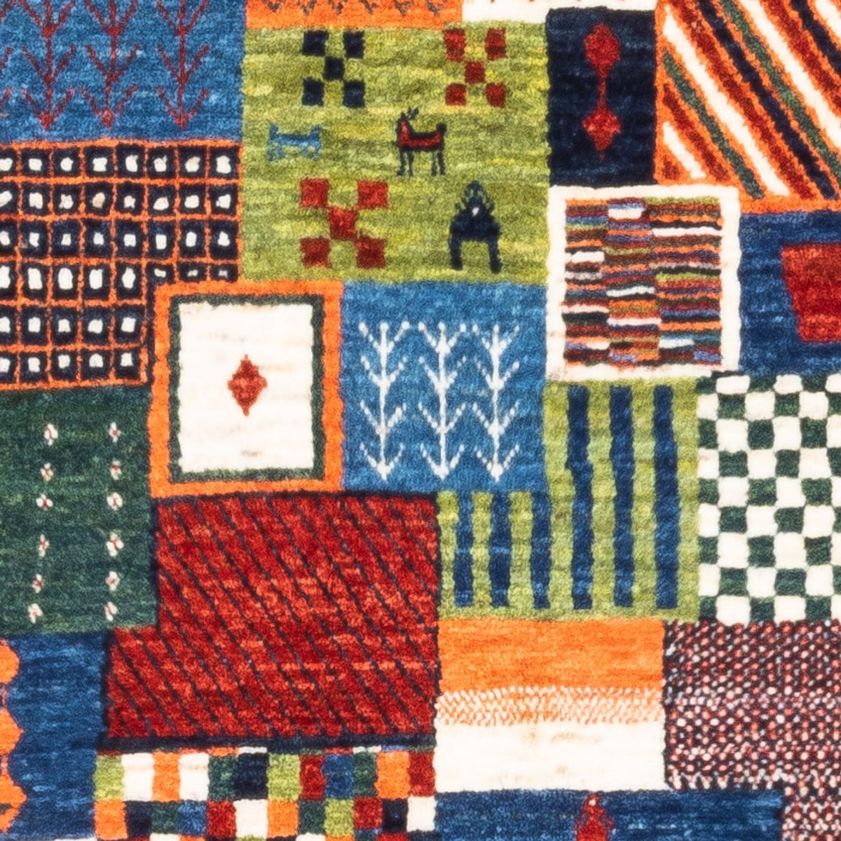 Gabbeh Tapijt - Loribaft Perzisch - Koninklijke - 131 x 81 cm - veelkleurig