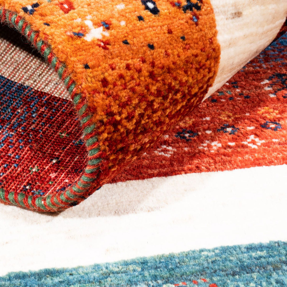 Gabbeh Tapijt - Loribaft Perzisch - Koninklijke - 140 x 84 cm - veelkleurig