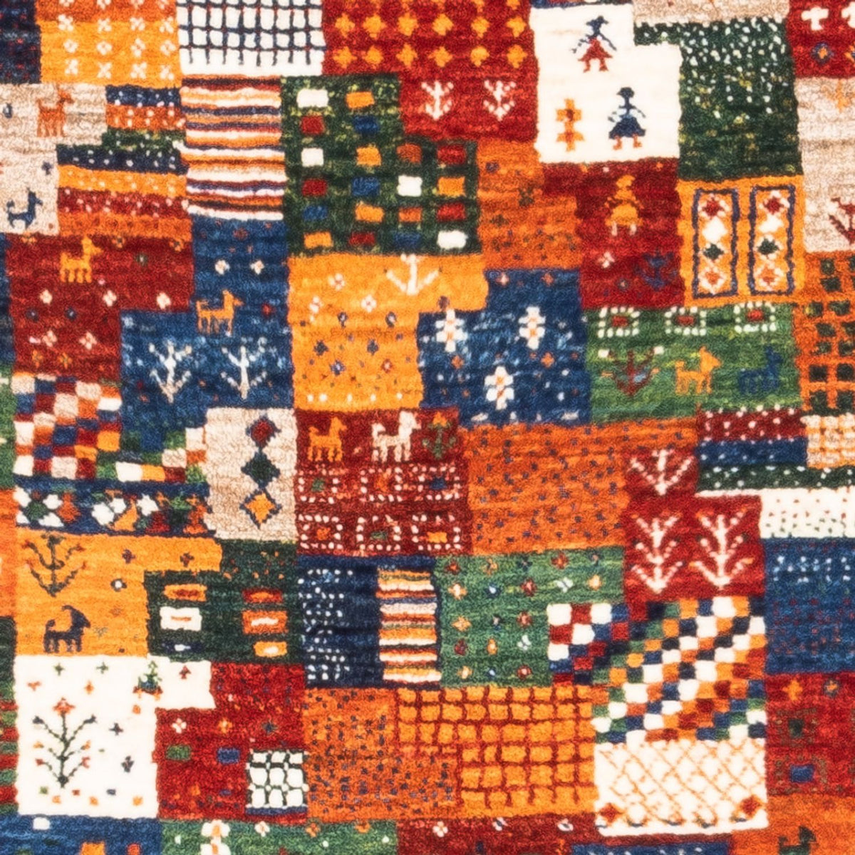 Gabbeh Tapijt - Loribaft Perzisch - Koninklijke - 125 x 80 cm - veelkleurig