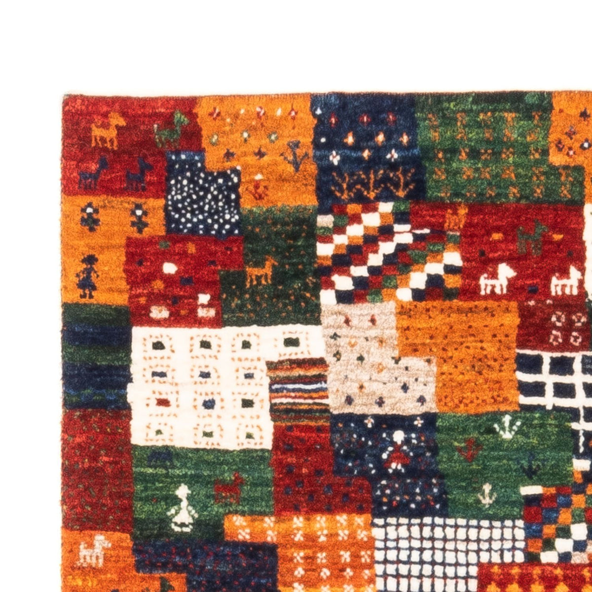 Gabbeh Tapijt - Loribaft Perzisch - Koninklijke - 125 x 80 cm - veelkleurig