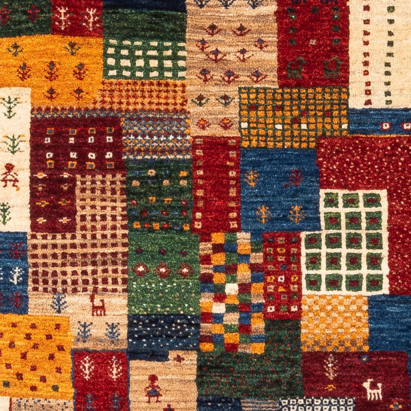 Gabbeh Tapijt - Loribaft Perzisch - Koninklijke - 123 x 82 cm - veelkleurig