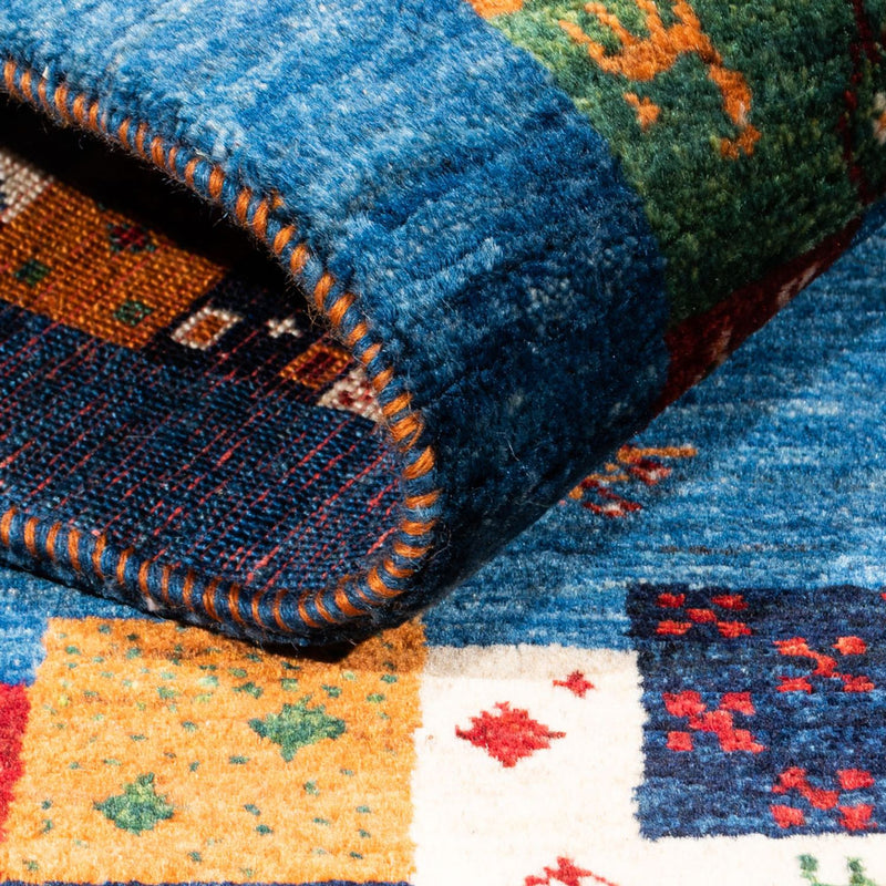 Gabbeh Tapijt - Loribaft Perzisch - Koninklijke - 128 x 83 cm - veelkleurig