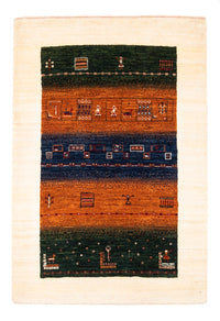 Gabbeh Tapijt - Loribaft Perzisch - Koninklijke - 129 x 88 cm - veelkleurig