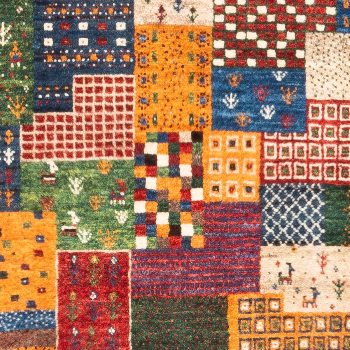 Gabbeh Tapijt - Loribaft Perzisch - Koninklijke - 126 x 86 cm - veelkleurig