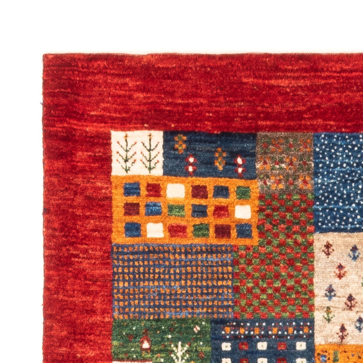 Gabbeh Tapijt - Loribaft Perzisch - Koninklijke - 126 x 86 cm - veelkleurig