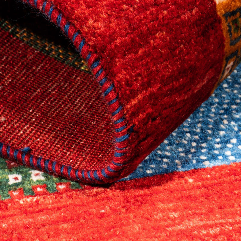 Gabbeh Tapijt - Loribaft Perzisch - Koninklijke - 126 x 86 cm - veelkleurig