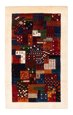 Gabbeh Tapijt - Loribaft Perzisch - Koninklijke - 134 x 84 cm - veelkleurig