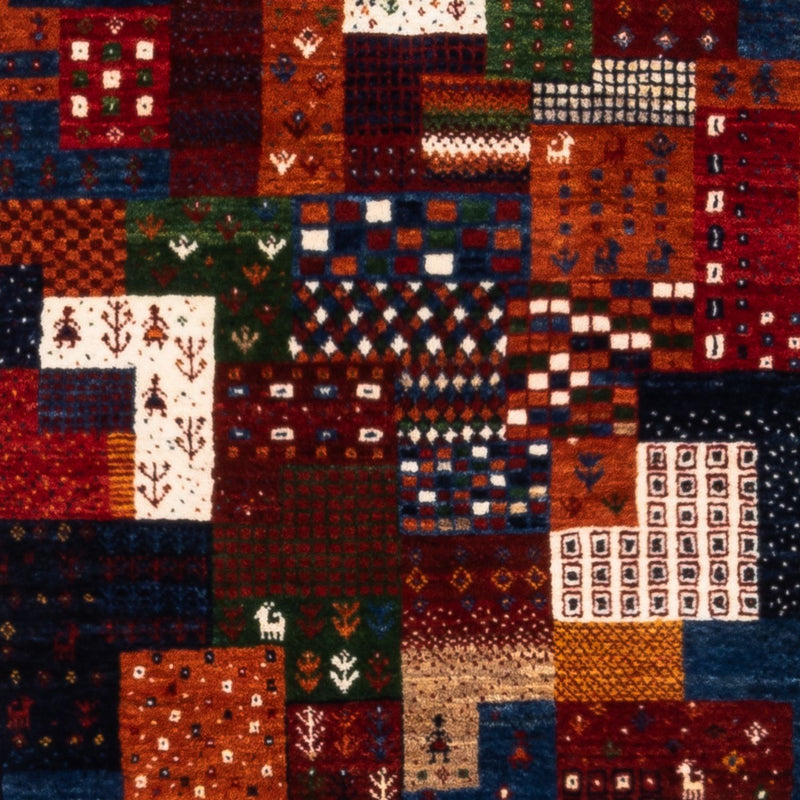 Gabbeh Tapijt - Loribaft Perzisch - Koninklijke - 134 x 84 cm - veelkleurig