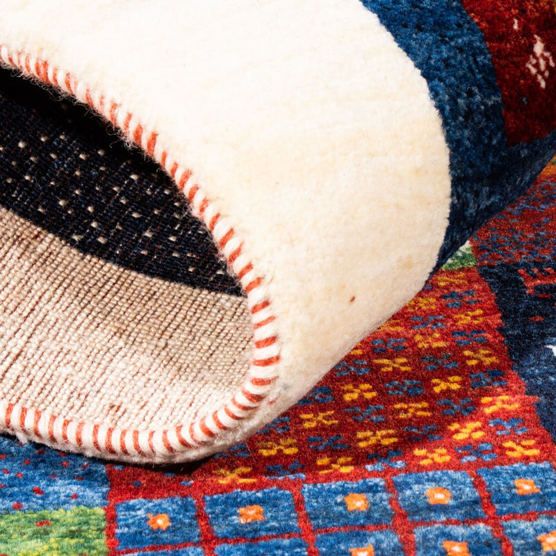 Gabbeh Tapijt - Loribaft Perzisch - Koninklijke - 134 x 84 cm - veelkleurig