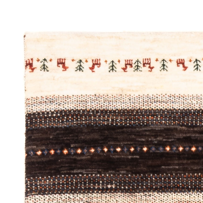 Gabbeh Tapijt - Loribaft Perzisch - Koninklijke - 128 x 81 cm - grijs