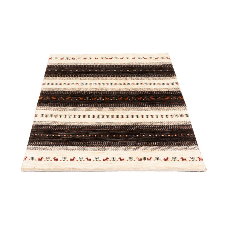 Gabbeh Tapijt - Loribaft Perzisch - Koninklijke - 128 x 81 cm - grijs