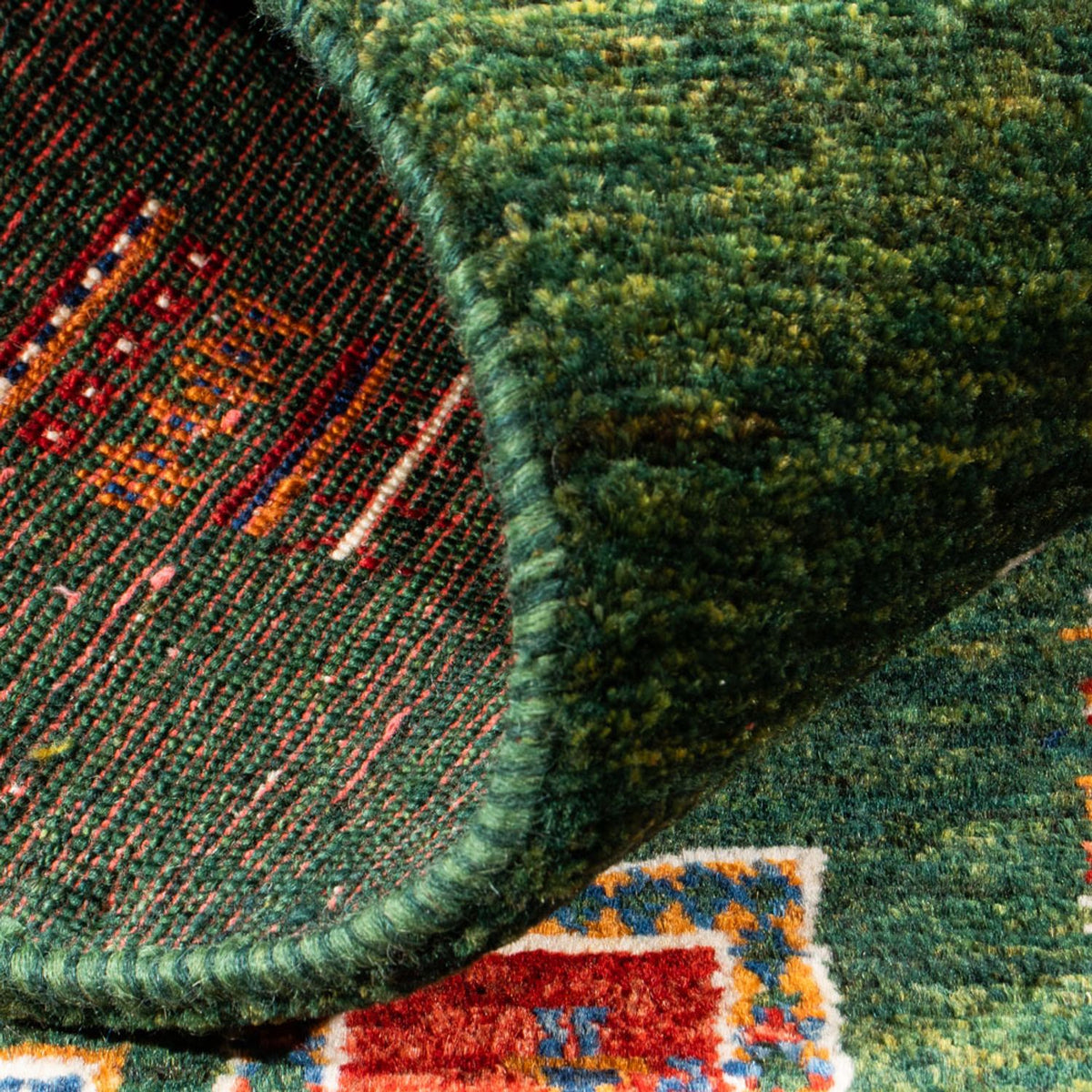 Gabbeh Tapijt - Loribaft Perzisch - Koninklijke - 135 x 83 cm - veelkleurig