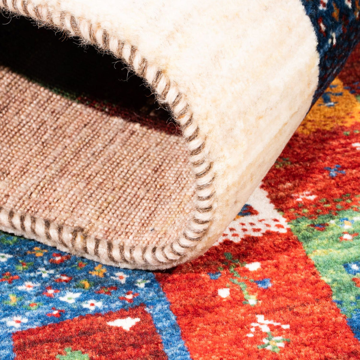 Gabbeh Tapijt - Loribaft Perzisch - Koninklijke - 125 x 83 cm - veelkleurig