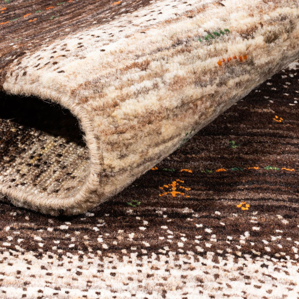 Gabbeh Tapijt - Loribaft Perzisch - 198 x 160 cm - grijs