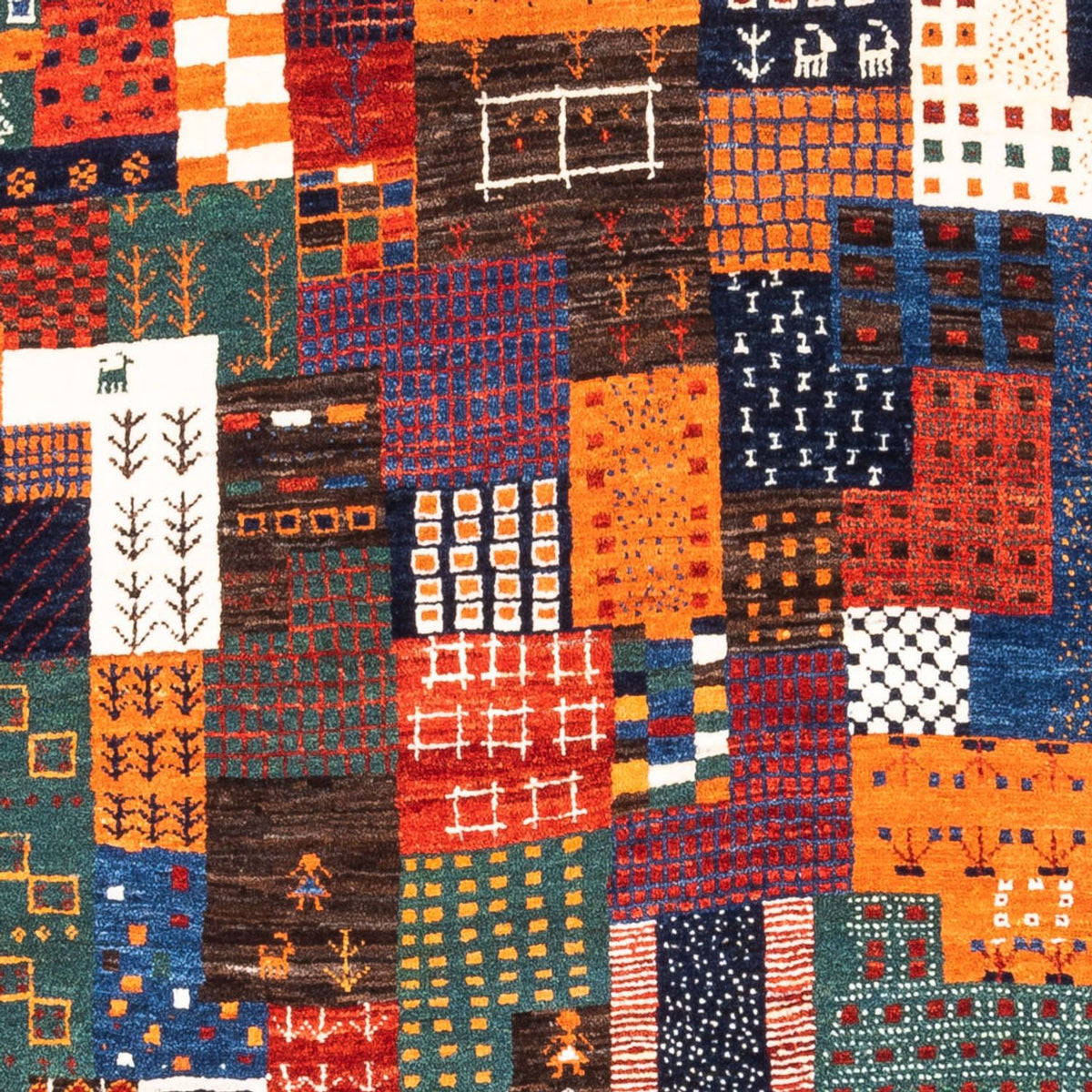 Gabbeh Tapijt - Loribaft Perzisch - Koninklijke - 143 x 101 cm - veelkleurig