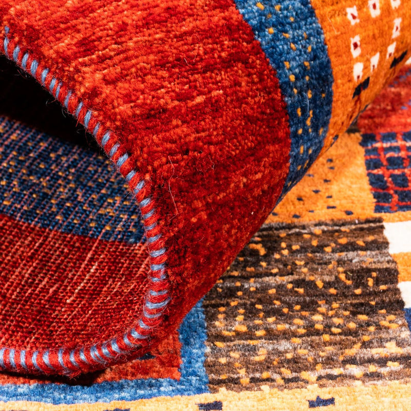 Gabbeh Tapijt - Loribaft Perzisch - Koninklijke - 143 x 101 cm - veelkleurig