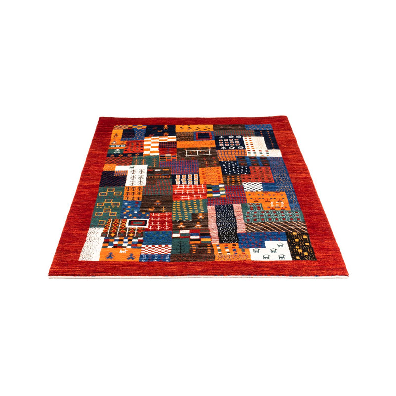 Gabbeh Tapijt - Loribaft Perzisch - Koninklijke - 143 x 101 cm - veelkleurig