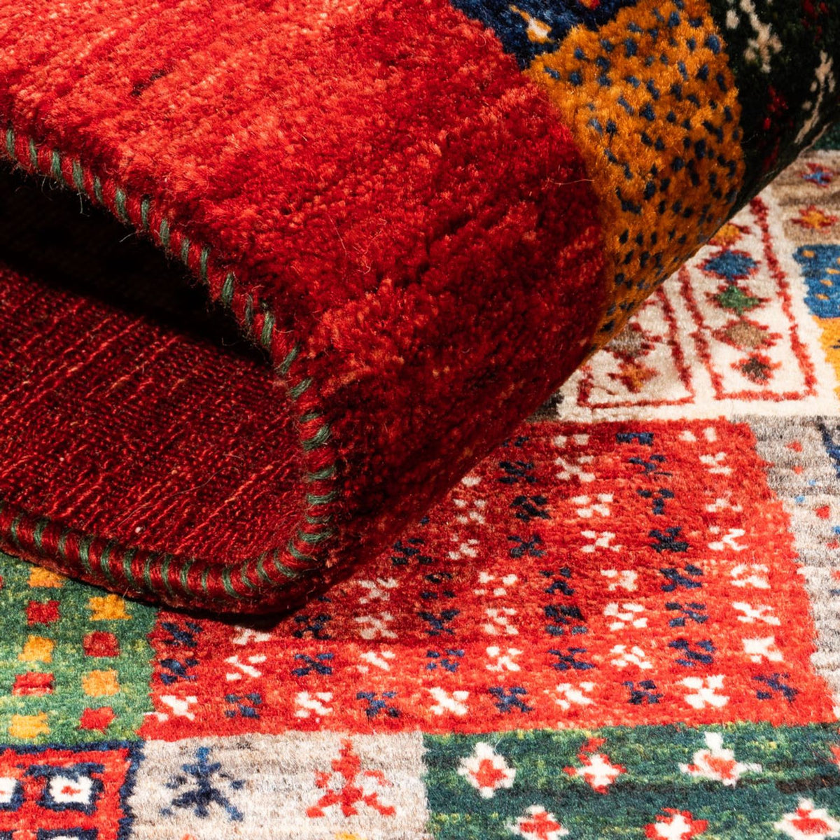 Gabbeh Tapijt - Loribaft Perzisch - Koninklijke - 145 x 90 cm - veelkleurig