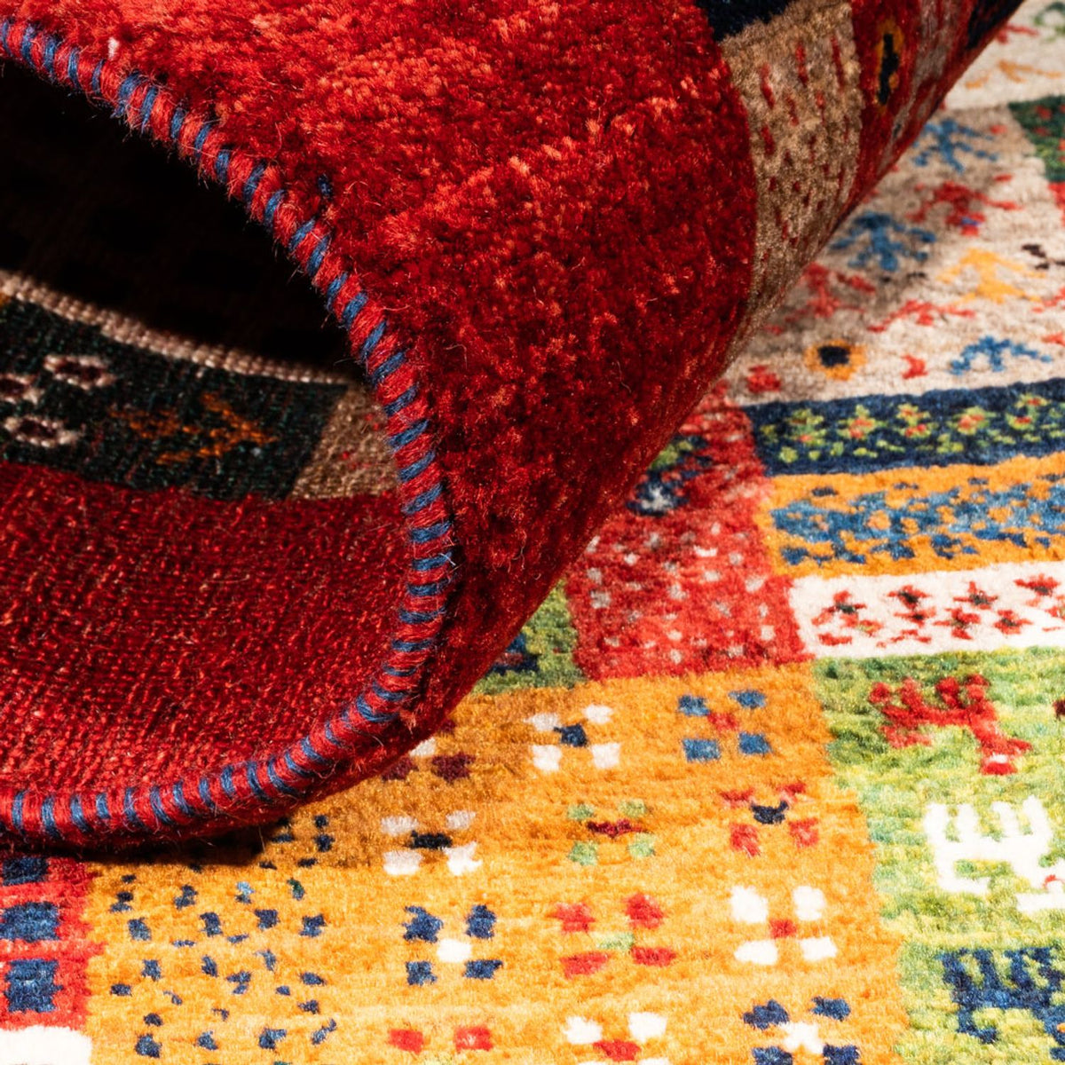 Gabbeh Tapijt - Loribaft Perzisch - Koninklijke - 142 x 88 cm - veelkleurig