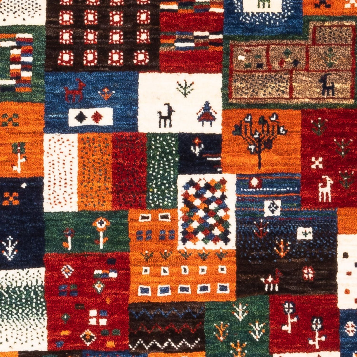 Gabbeh Tapijt - Loribaft Perzisch - Koninklijke - 130 x 92 cm - veelkleurig