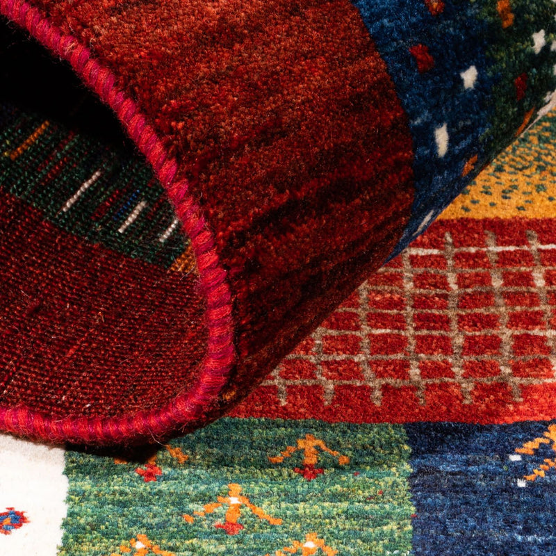 Gabbeh Tapijt - Loribaft Perzisch - Koninklijke - 130 x 92 cm - veelkleurig