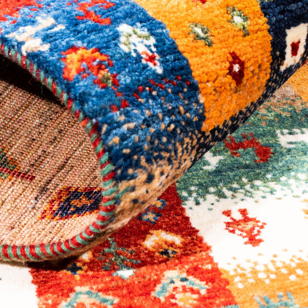 Gabbeh Tapijt - Loribaft Perzisch - Koninklijke - 153 x 100 cm - veelkleurig