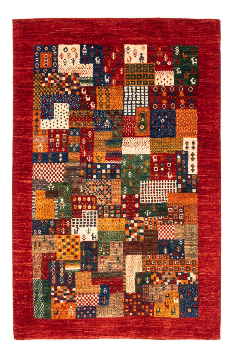 Gabbeh Tapijt - Loribaft Perzisch - Koninklijke - 134 x 90 cm - veelkleurig