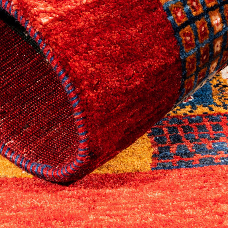 Gabbeh Tapijt - Loribaft Perzisch - Koninklijke vierkant  - 123 x 110 cm - veelkleurig