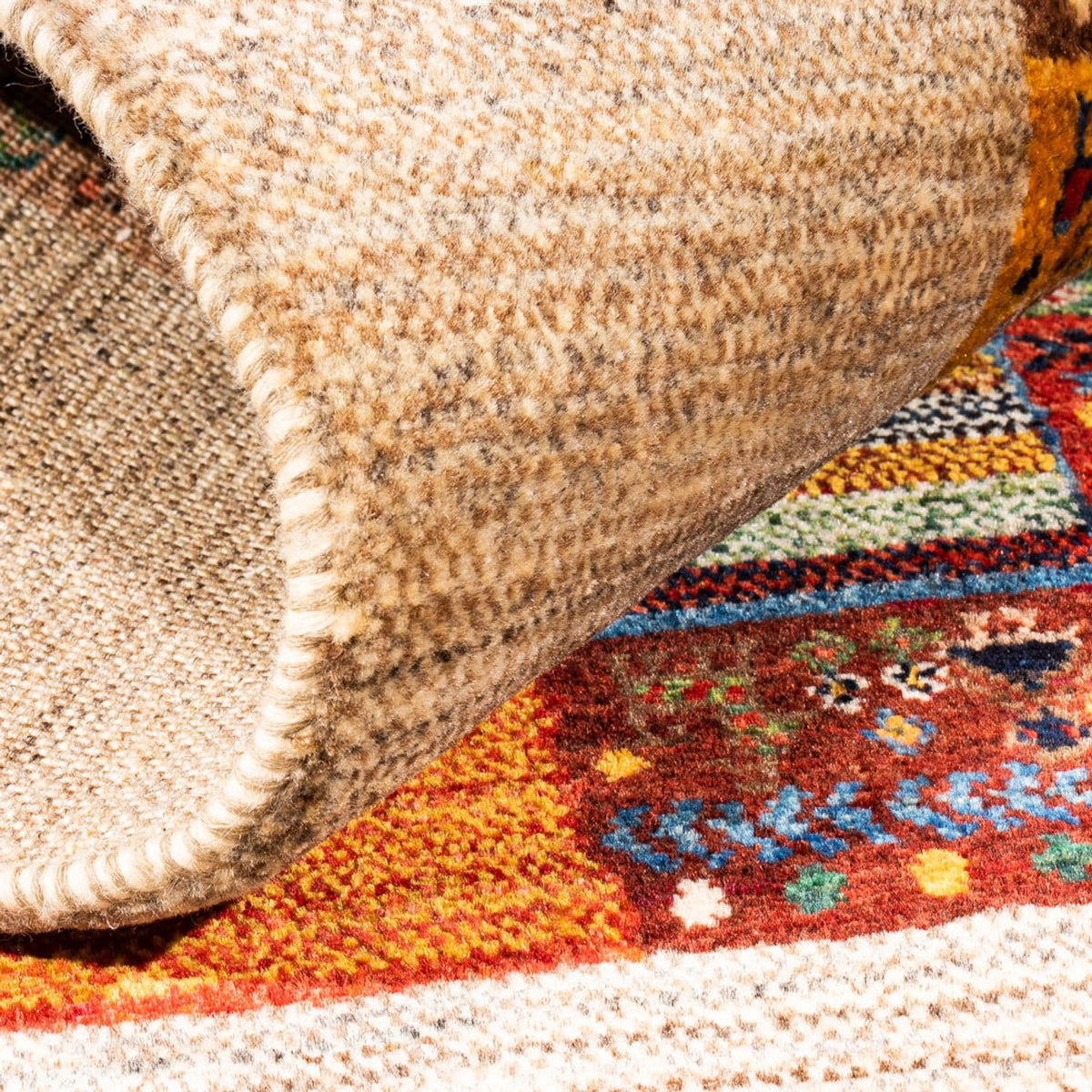 Gabbeh Tapijt - Loribaft Perzisch - Koninklijke - 151 x 104 cm - veelkleurig