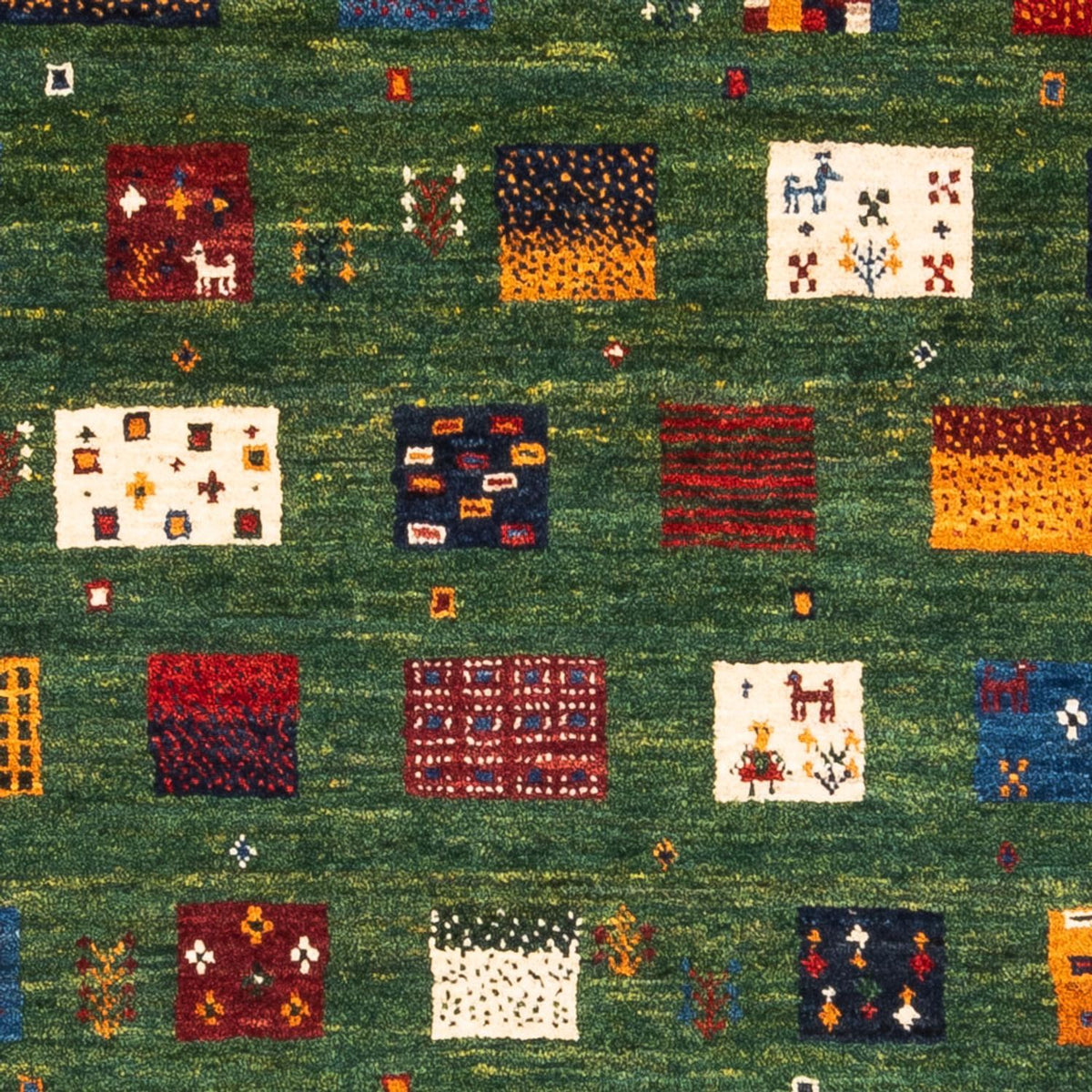 Gabbeh Tapijt - Loribaft Perzisch - Koninklijke - 129 x 88 cm - veelkleurig