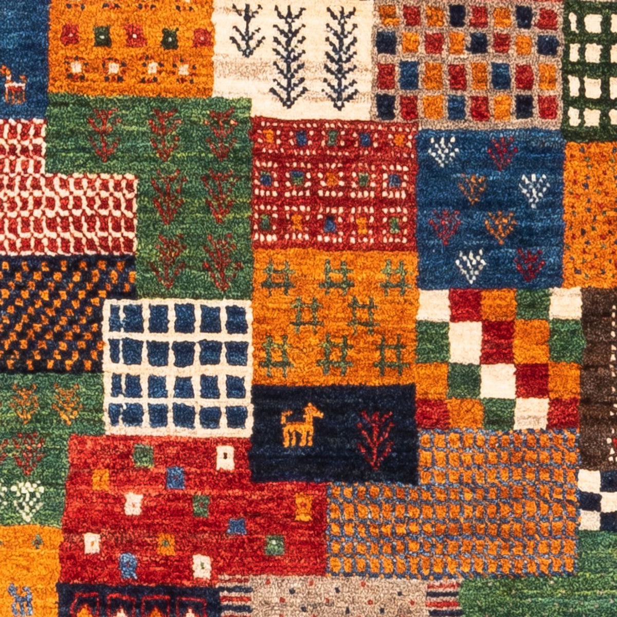 Gabbeh Tapijt - Loribaft Perzisch - Koninklijke - 125 x 80 cm - veelkleurig