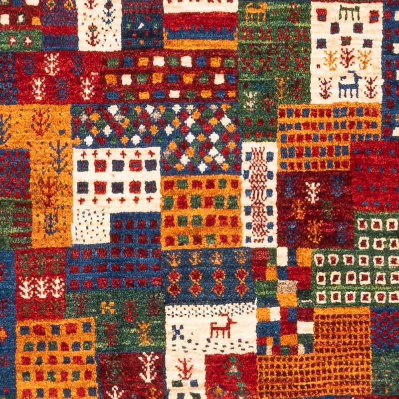 Gabbeh Tapijt - Loribaft Perzisch - Koninklijke - 123 x 84 cm - veelkleurig