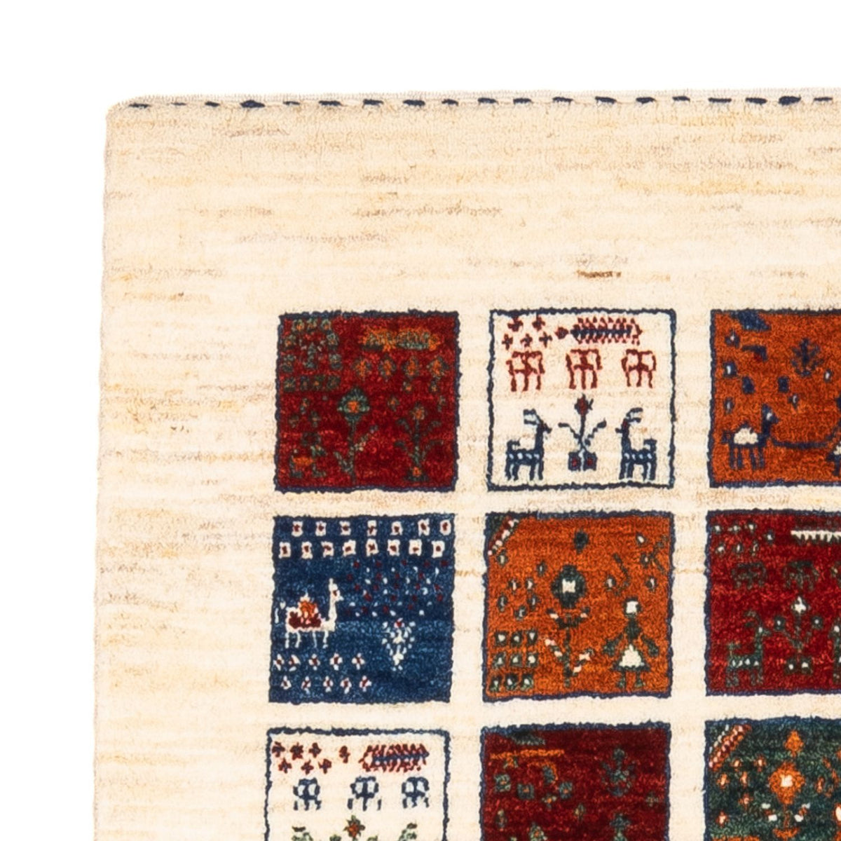 Gabbeh Tapijt - Loribaft Perzisch - Koninklijke - 132 x 84 cm - veelkleurig