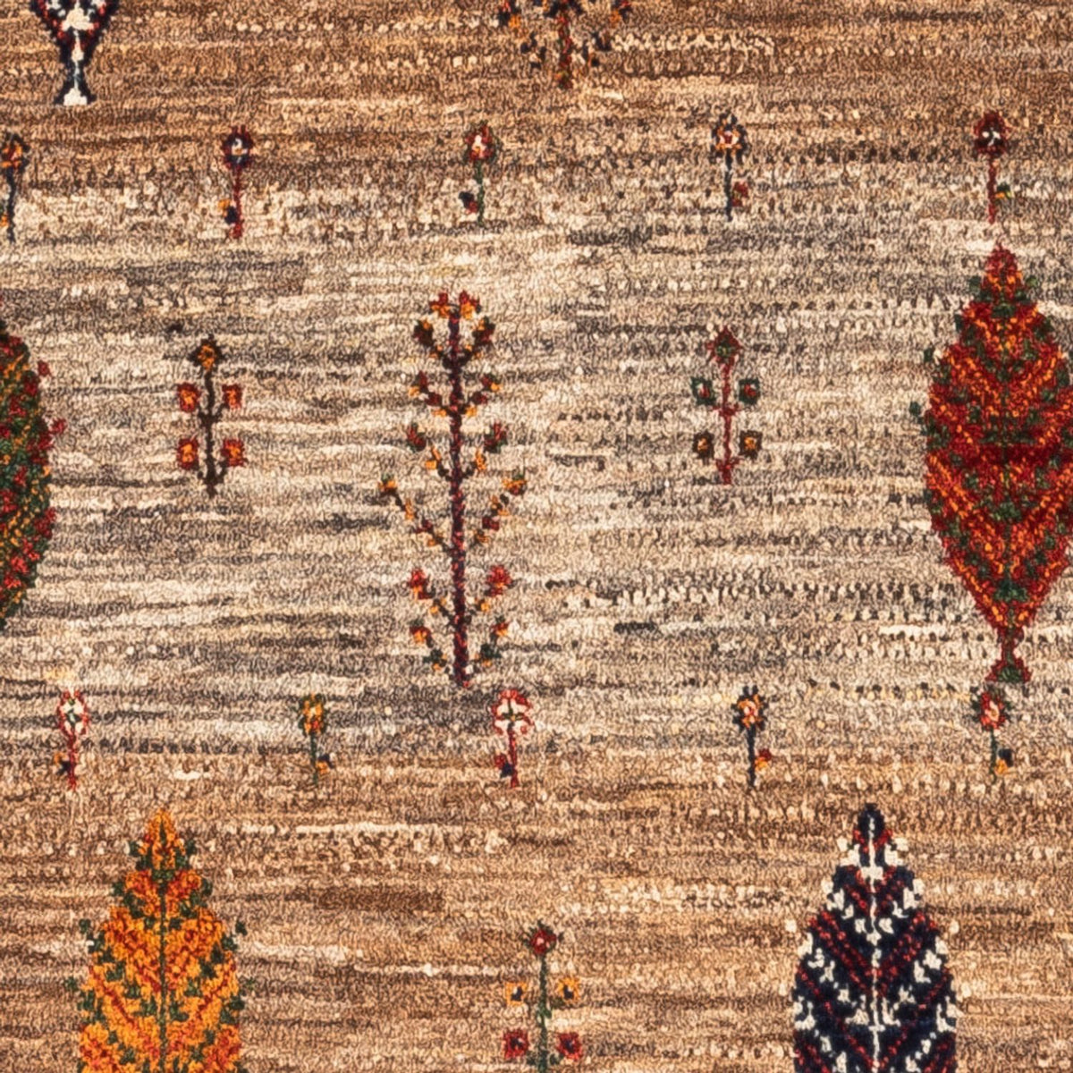 Gabbeh Tapijt - Loribaft Perzisch - Koninklijke - 133 x 83 cm - grijs