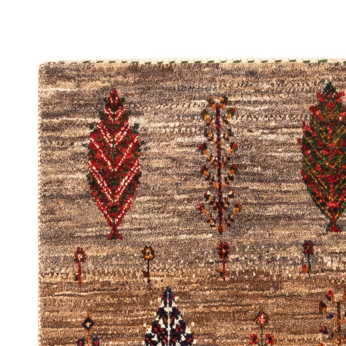 Gabbeh Tapijt - Loribaft Perzisch - Koninklijke - 133 x 83 cm - grijs