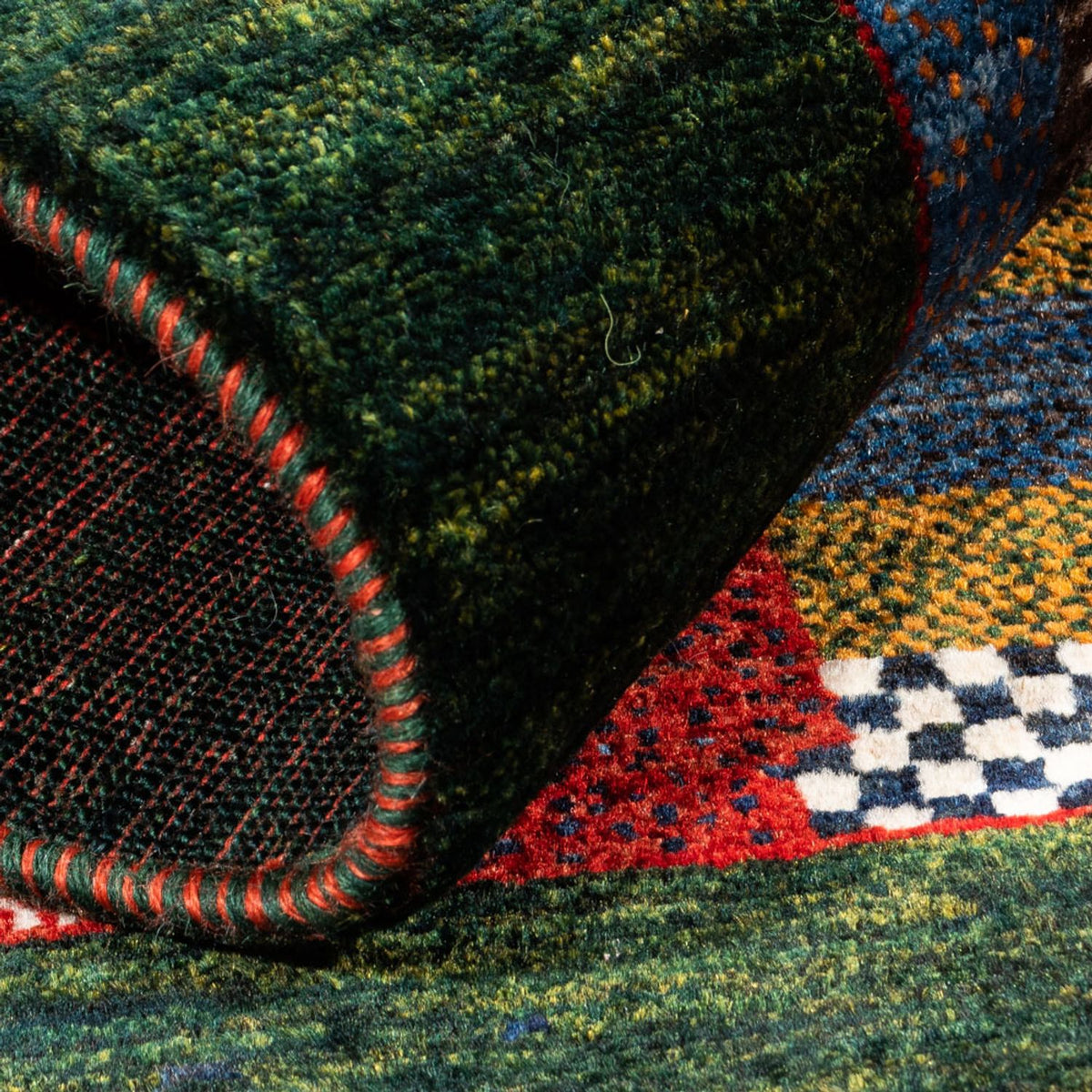 Gabbeh Tapijt - Loribaft Perzisch - Koninklijke - 135 x 83 cm - veelkleurig