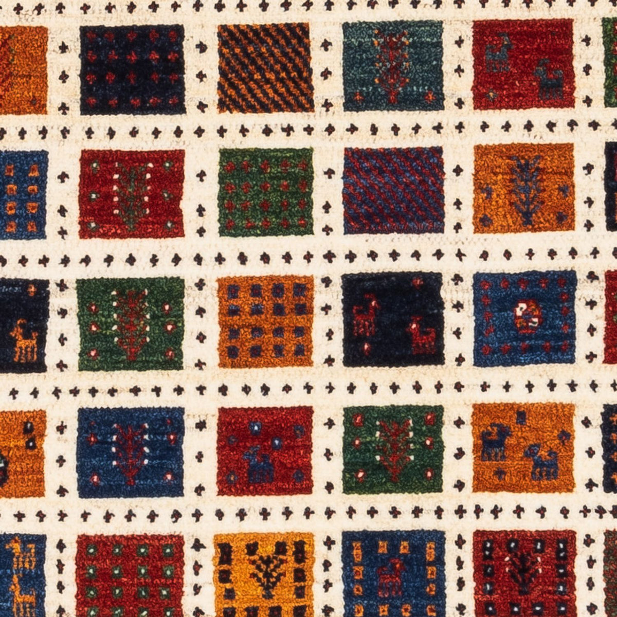 Gabbeh Tapijt - Loribaft Perzisch - Koninklijke - 112 x 80 cm - veelkleurig