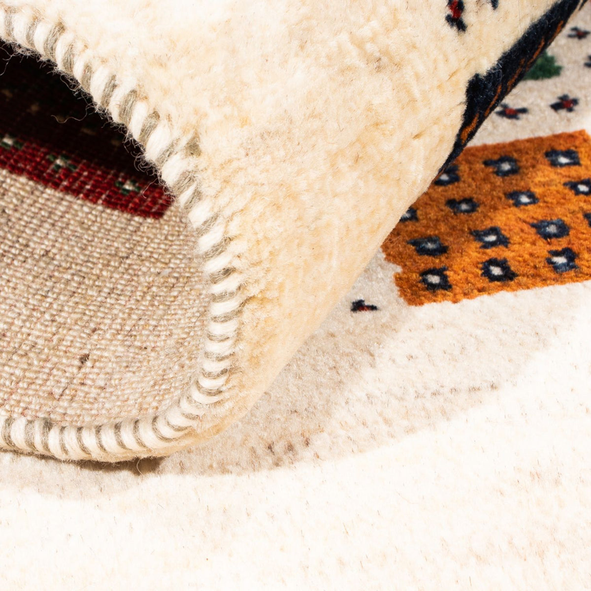 Gabbeh Tapijt - Loribaft Perzisch - Koninklijke - 112 x 80 cm - veelkleurig