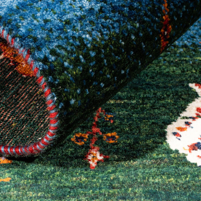 Gabbeh Tapijt - Loribaft Perzisch - Koninklijke - 127 x 86 cm - veelkleurig