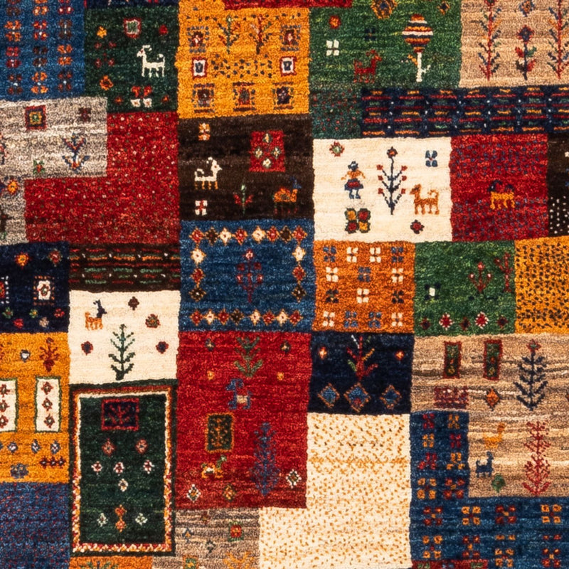 Gabbeh Tapijt - Loribaft Perzisch - Koninklijke - 125 x 84 cm - veelkleurig