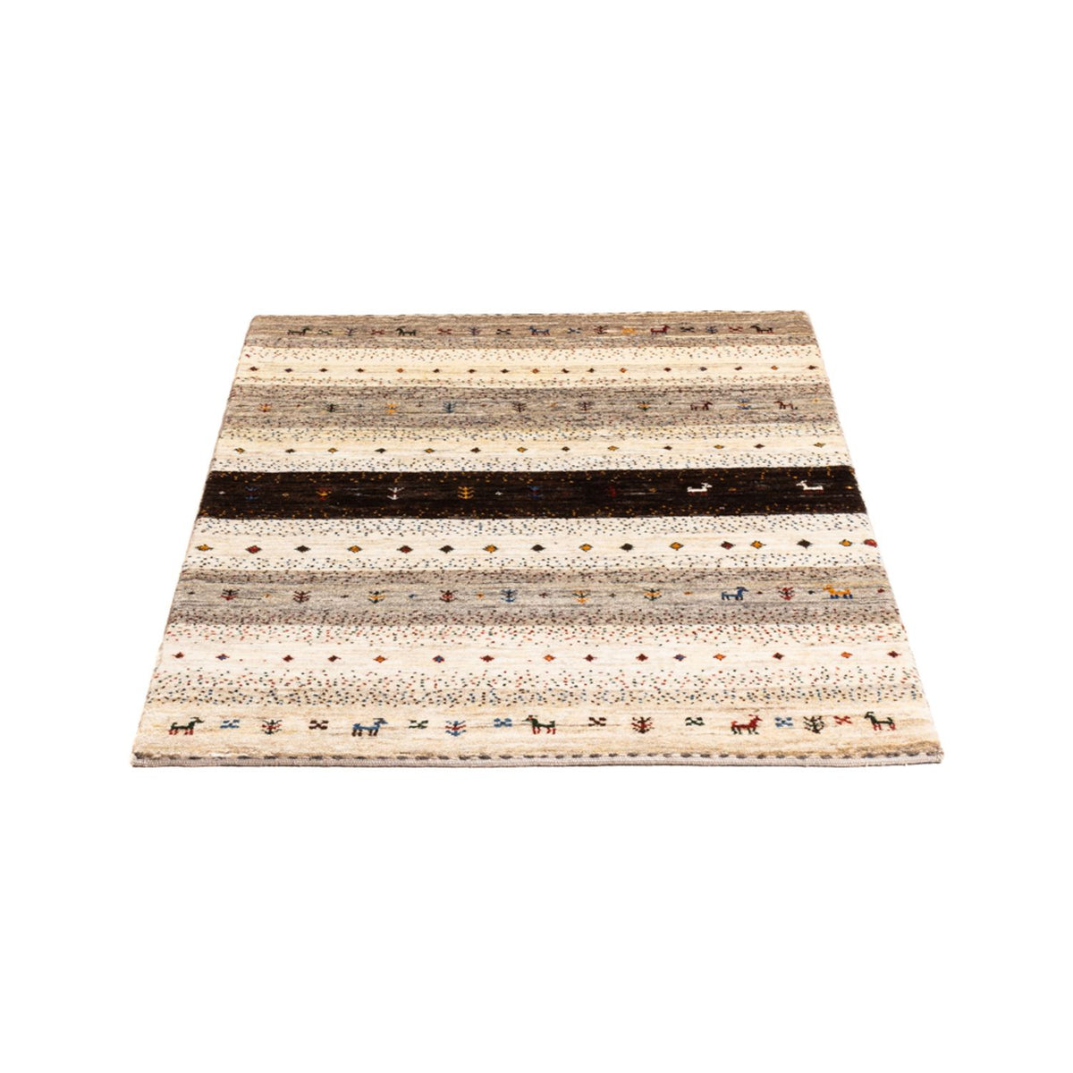 Gabbeh Tapijt - Loribaft Perzisch - Koninklijke - 121 x 84 cm - veelkleurig