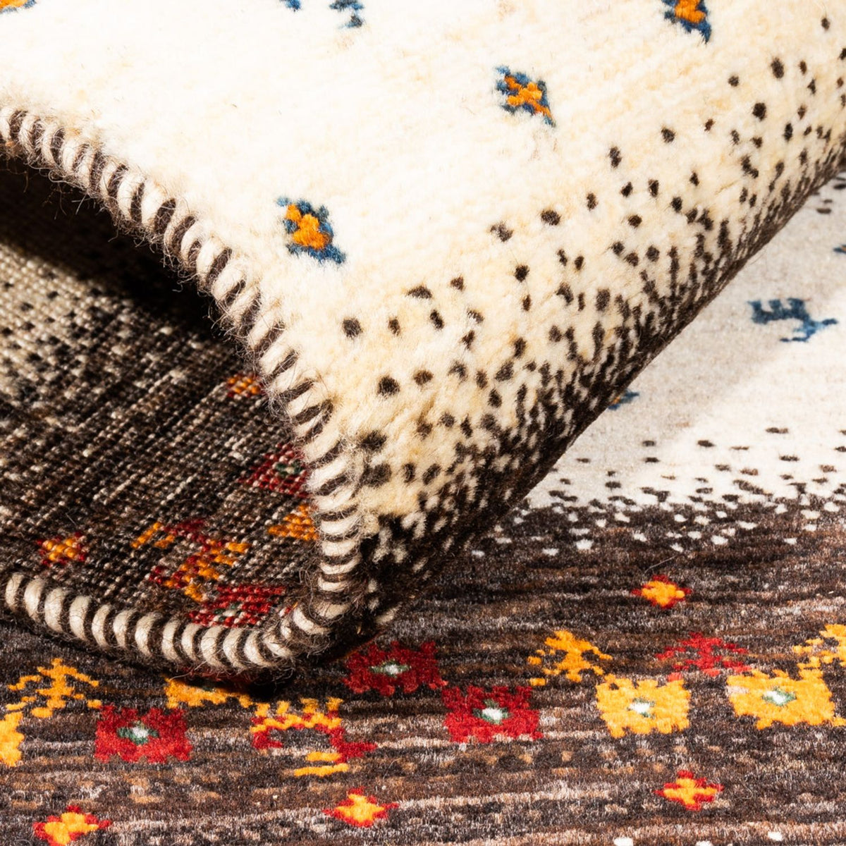 Gabbeh Tapijt - Loribaft Perzisch - Koninklijke - 127 x 83 cm - veelkleurig