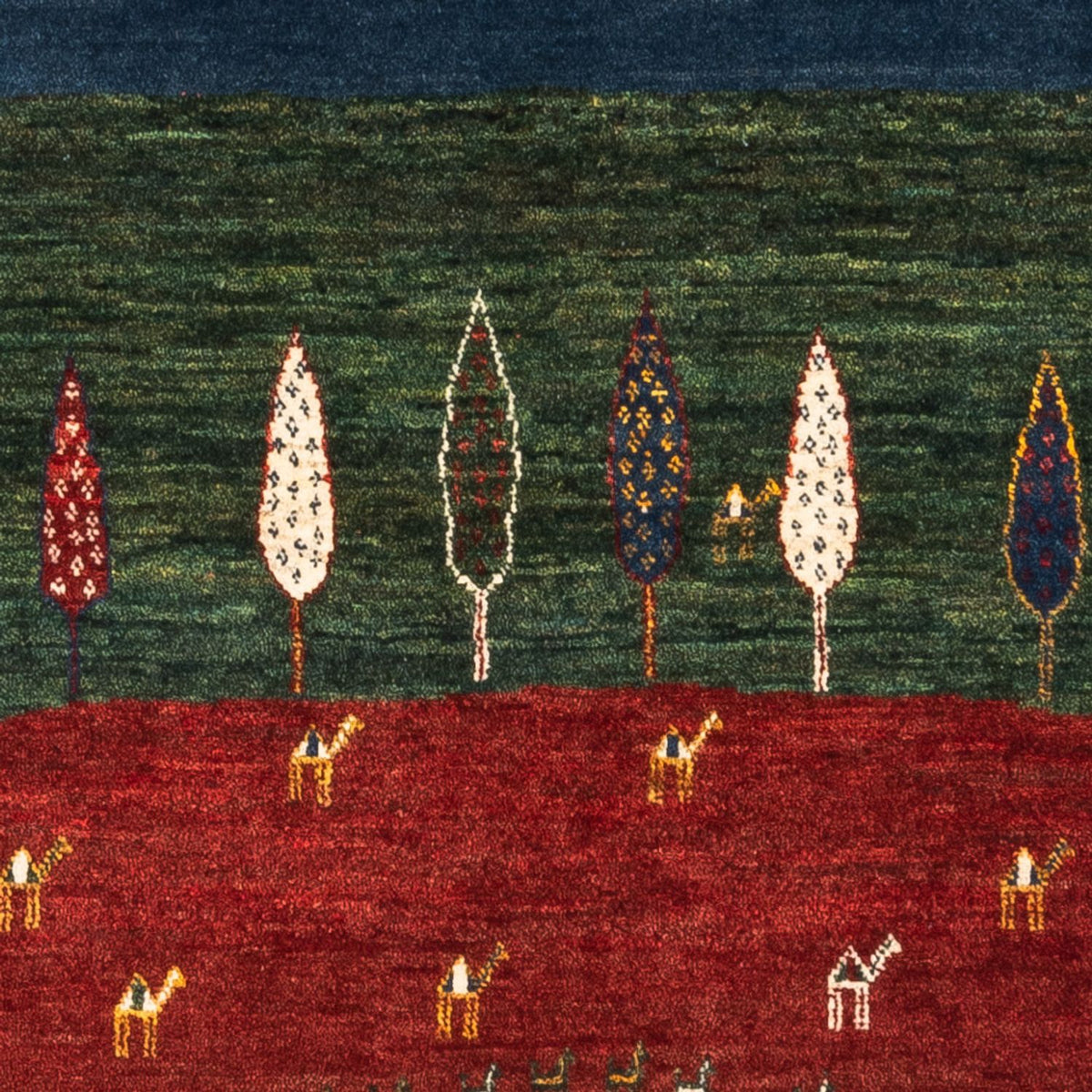 Gabbeh Tapijt - Loribaft Perzisch - Koninklijke - 122 x 83 cm - veelkleurig