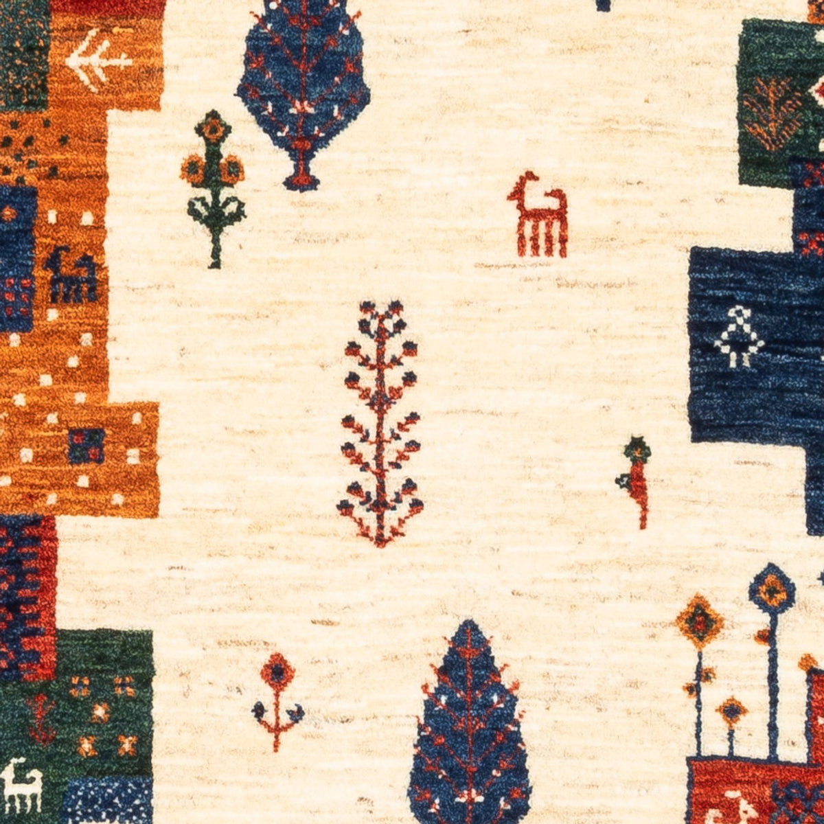 Gabbeh Tapijt - Loribaft Perzisch - Koninklijke - 130 x 85 cm - veelkleurig