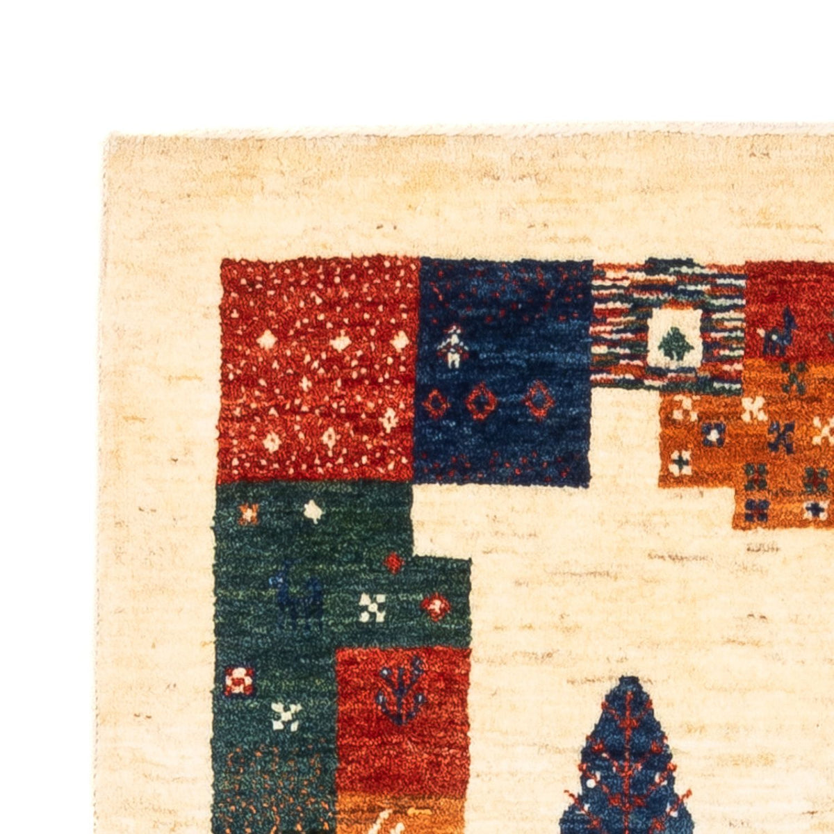 Gabbeh Tapijt - Loribaft Perzisch - Koninklijke - 130 x 85 cm - veelkleurig