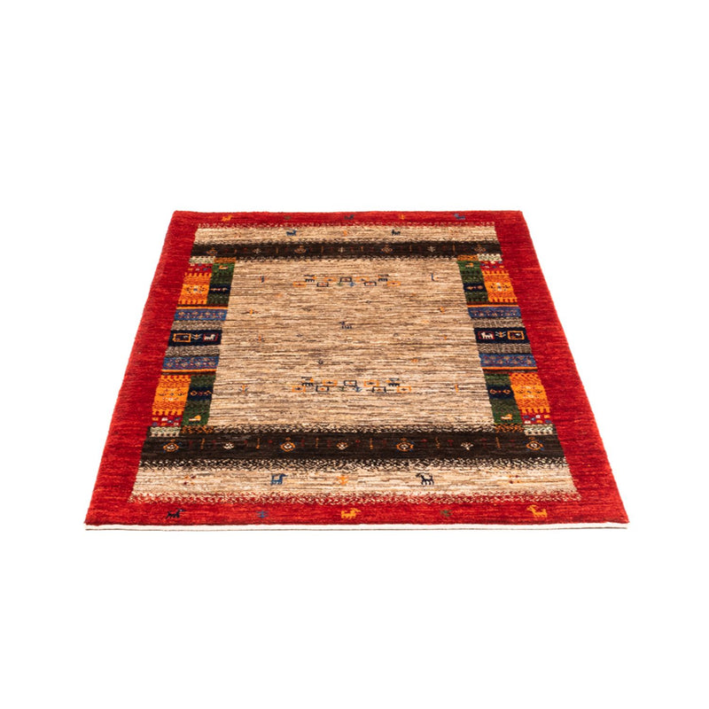 Gabbeh Tapijt - Loribaft Perzisch - Koninklijke - 130 x 87 cm - grijs