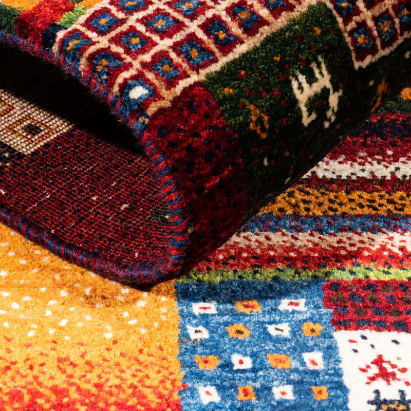 Gabbeh Tapijt - Loribaft Perzisch - Koninklijke - 137 x 85 cm - veelkleurig