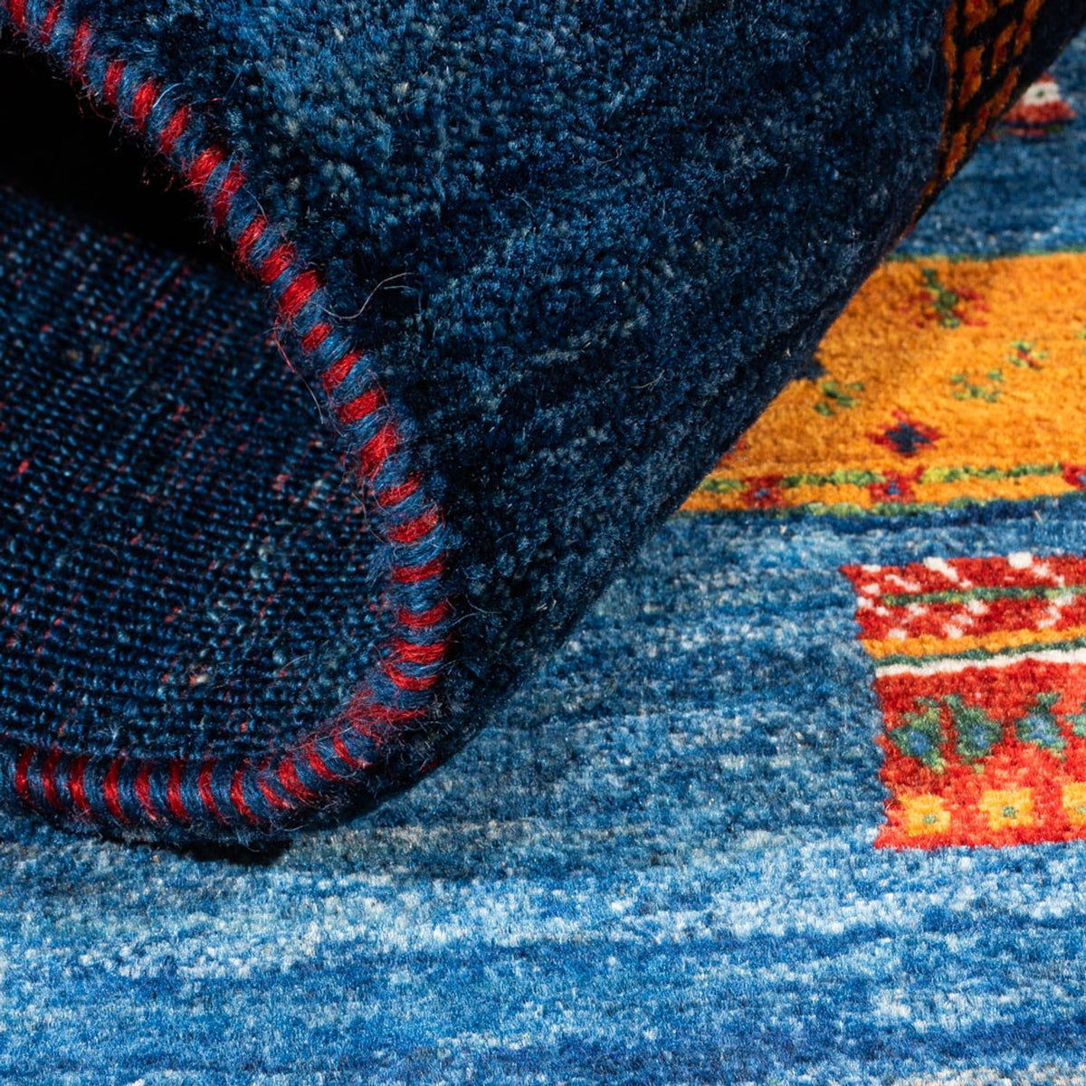 Gabbeh Tapijt - Loribaft Perzisch - Koninklijke - 123 x 86 cm - veelkleurig