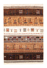 Gabbeh Tapijt - Loribaft Perzisch - Koninklijke - 124 x 85 cm - veelkleurig