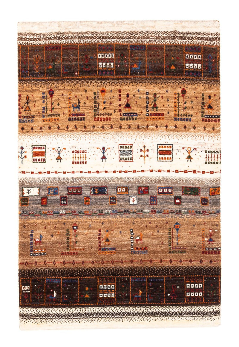 Gabbeh Tapijt - Loribaft Perzisch - Koninklijke - 124 x 85 cm - veelkleurig